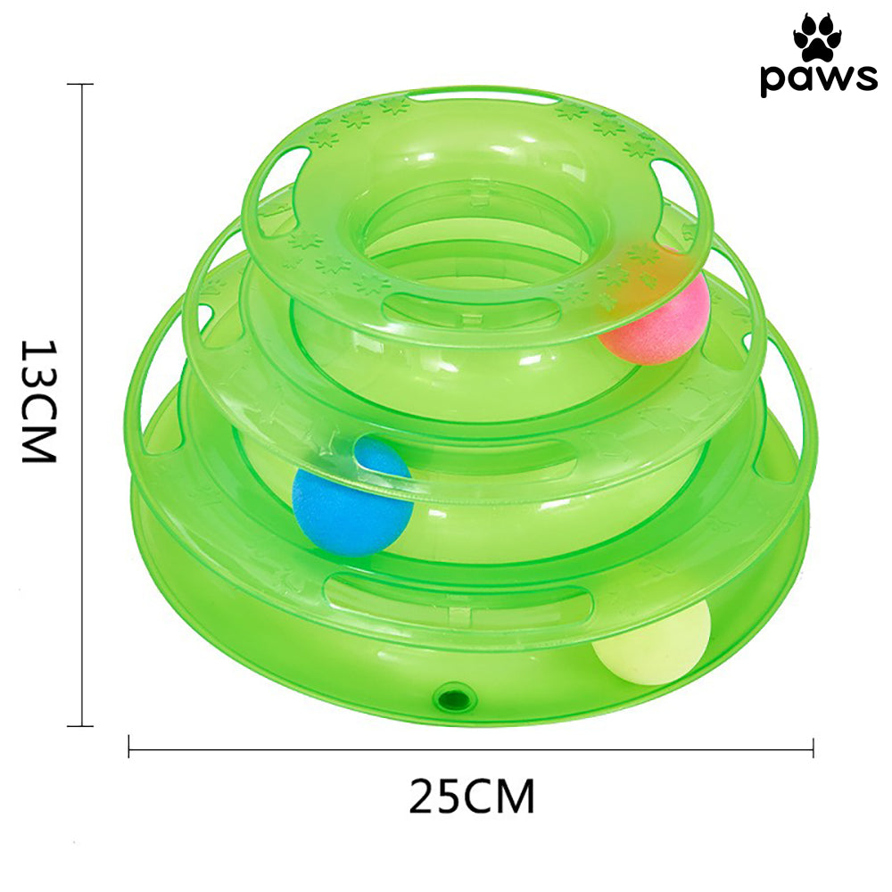 Torre Com Rodizios Para Gatos Verde