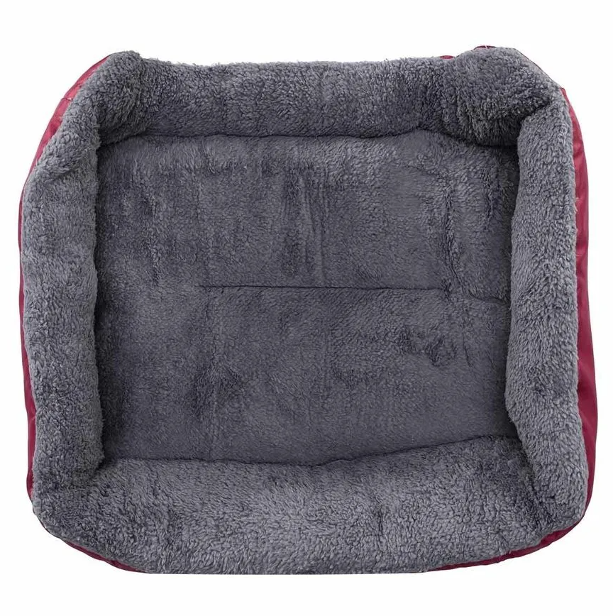 Cama Pelúciada com Patinhas Vermelha