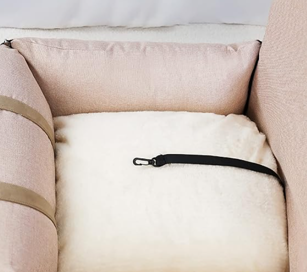 Cama 2 em 1 Bege cama em casa e transporte em carro