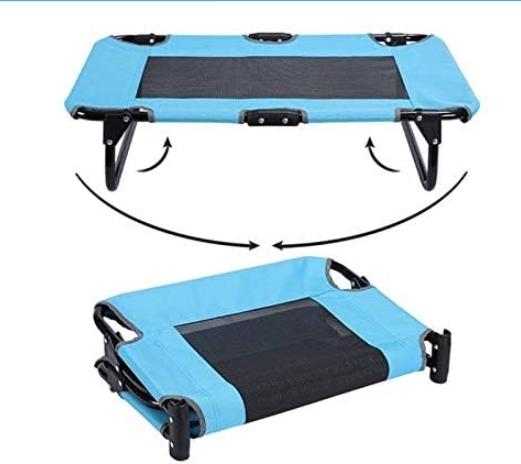 Cama Tela Dobrável Azul