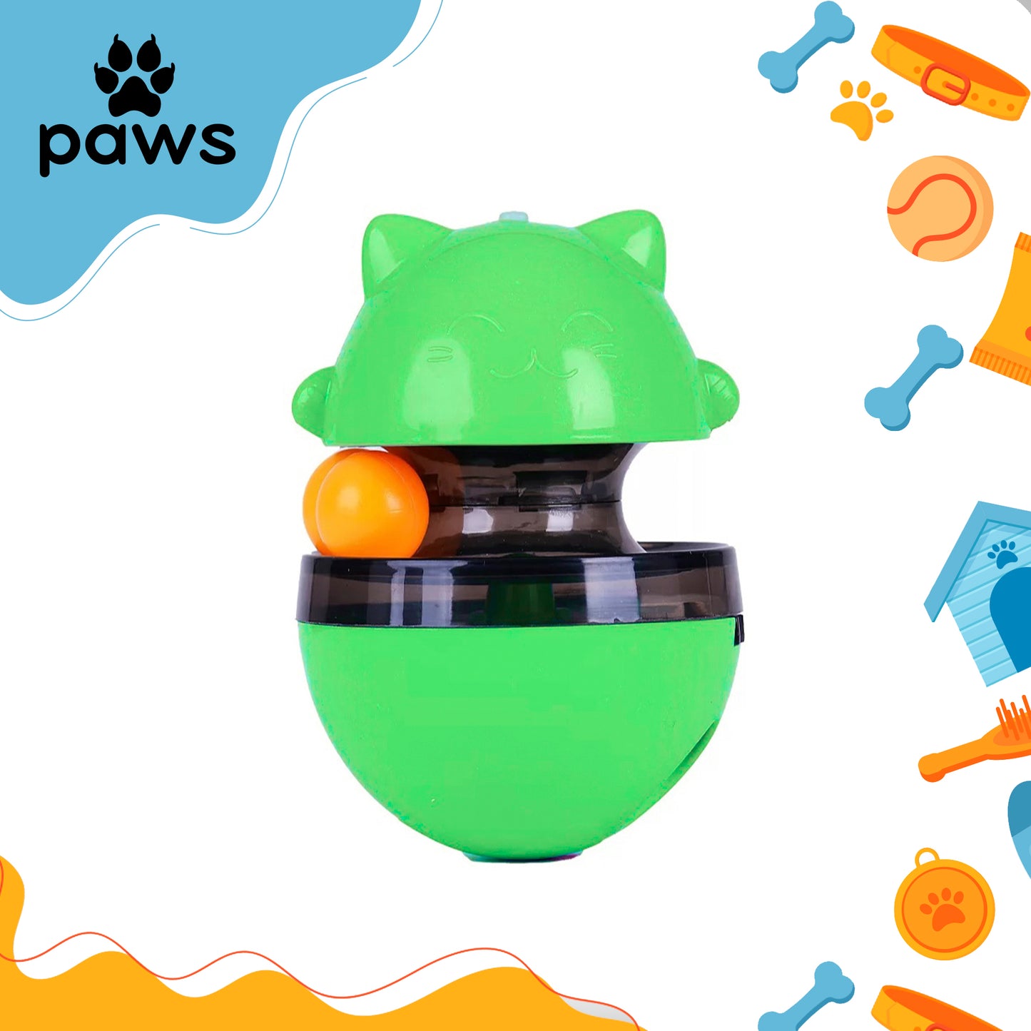 Brinquedo Interativo Com Bolinha e Pompom cor: Verde