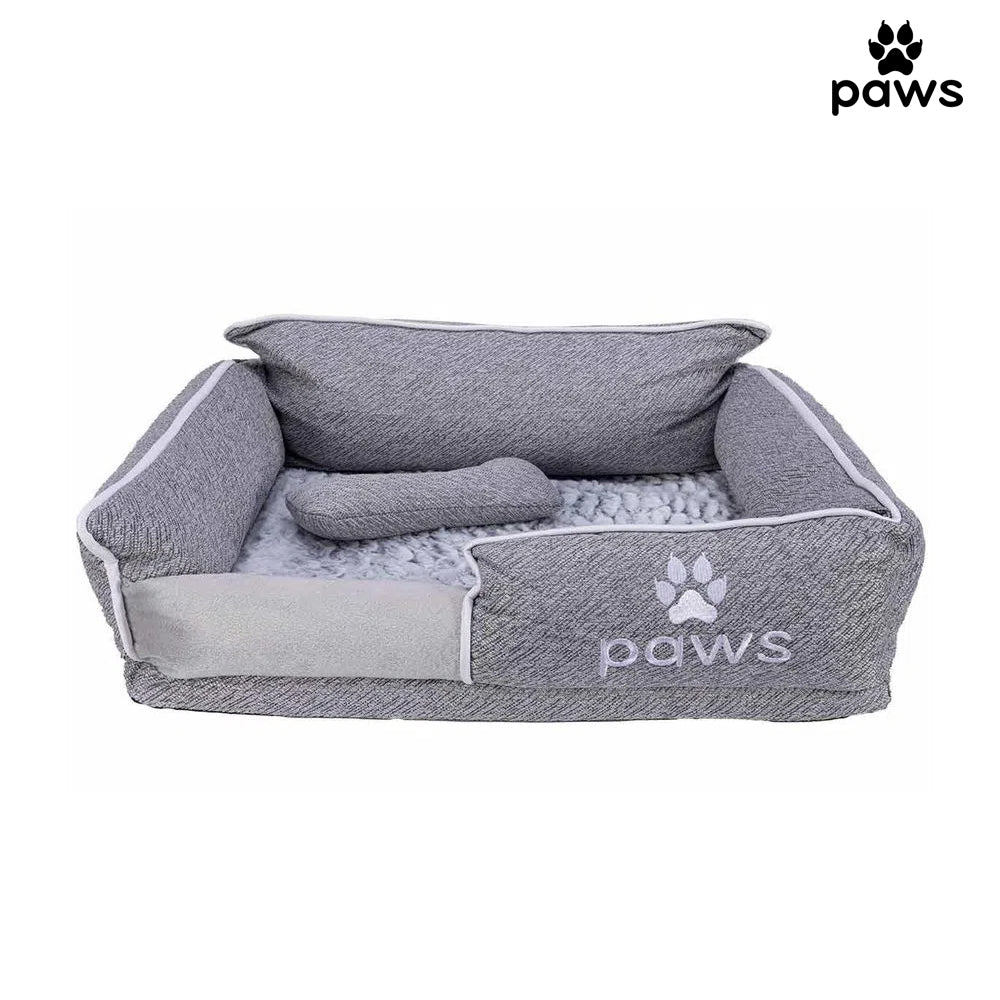 Cama pelúcia com almofada