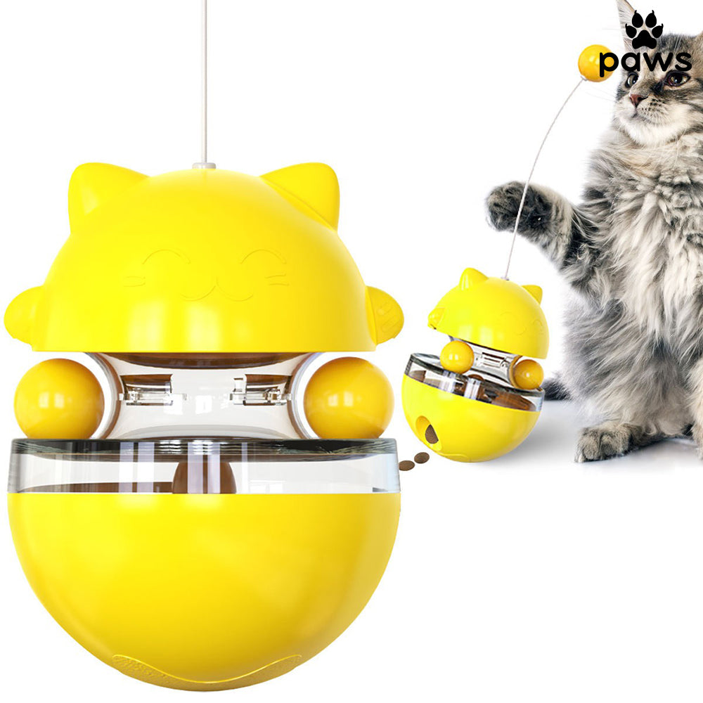 Brinquedo Interativo Com Bolinha e Pompom cor: Amarelo