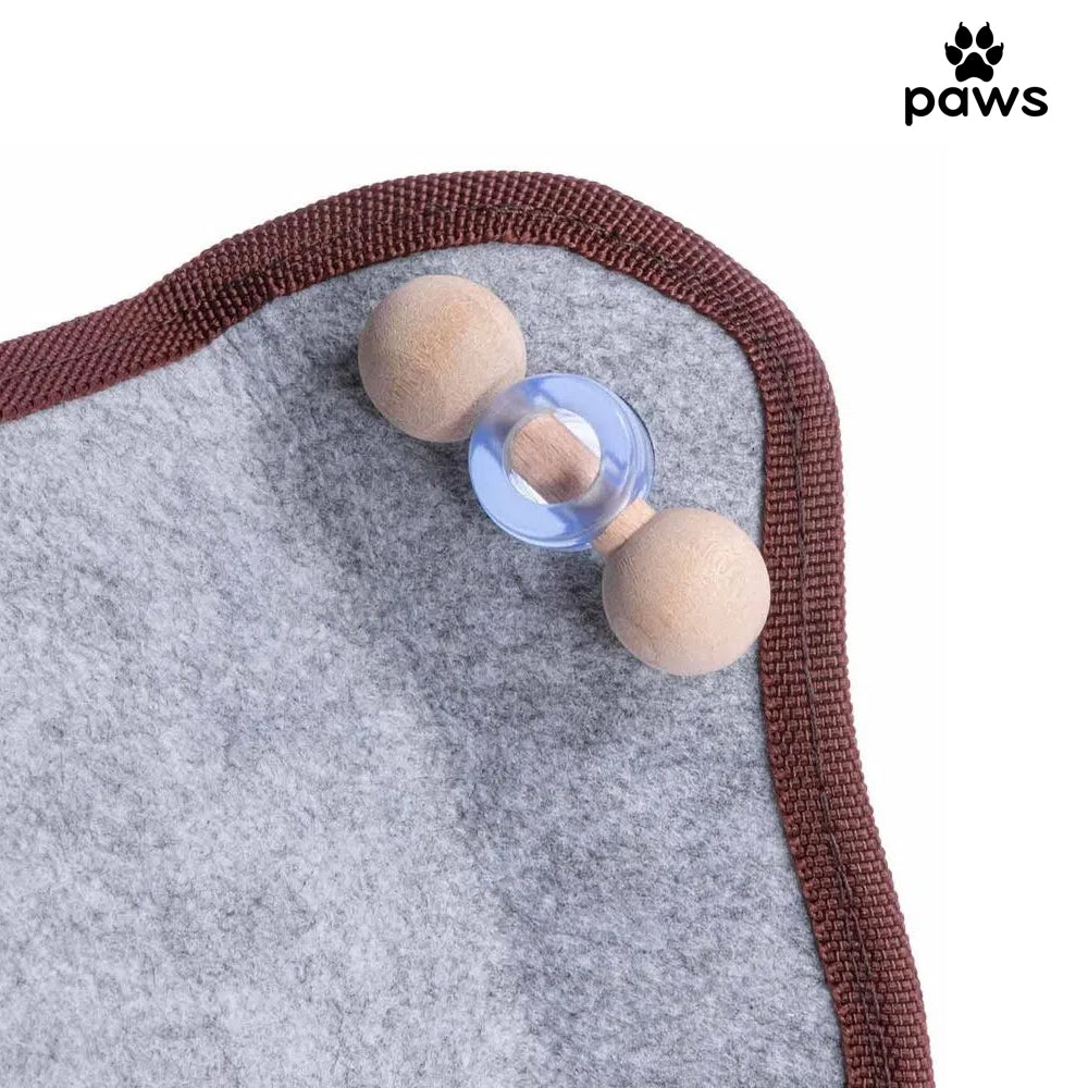 Cama Suspensa de Feltro Para Gatos Cinza