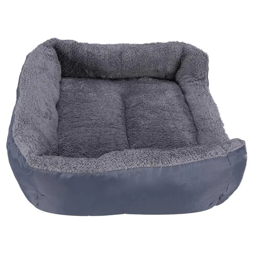 Cama Pelúciada com Patinhas Cinza