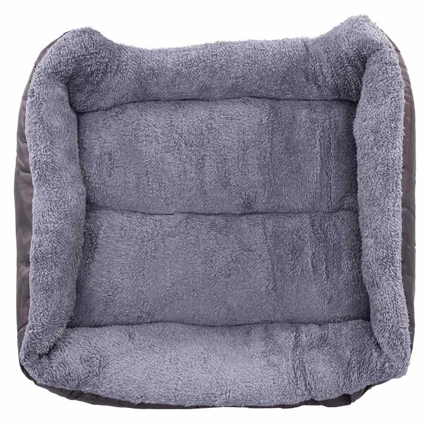 Cama Pelúciada com Patinhas Marrom