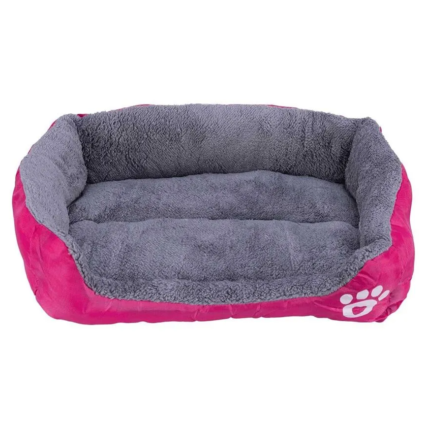 Cama Pelúciada com Patinhas Rosa