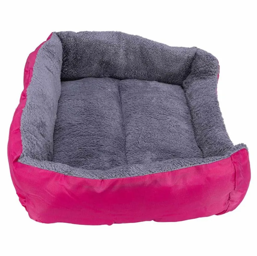 Cama Pelúciada com Patinhas Rosa