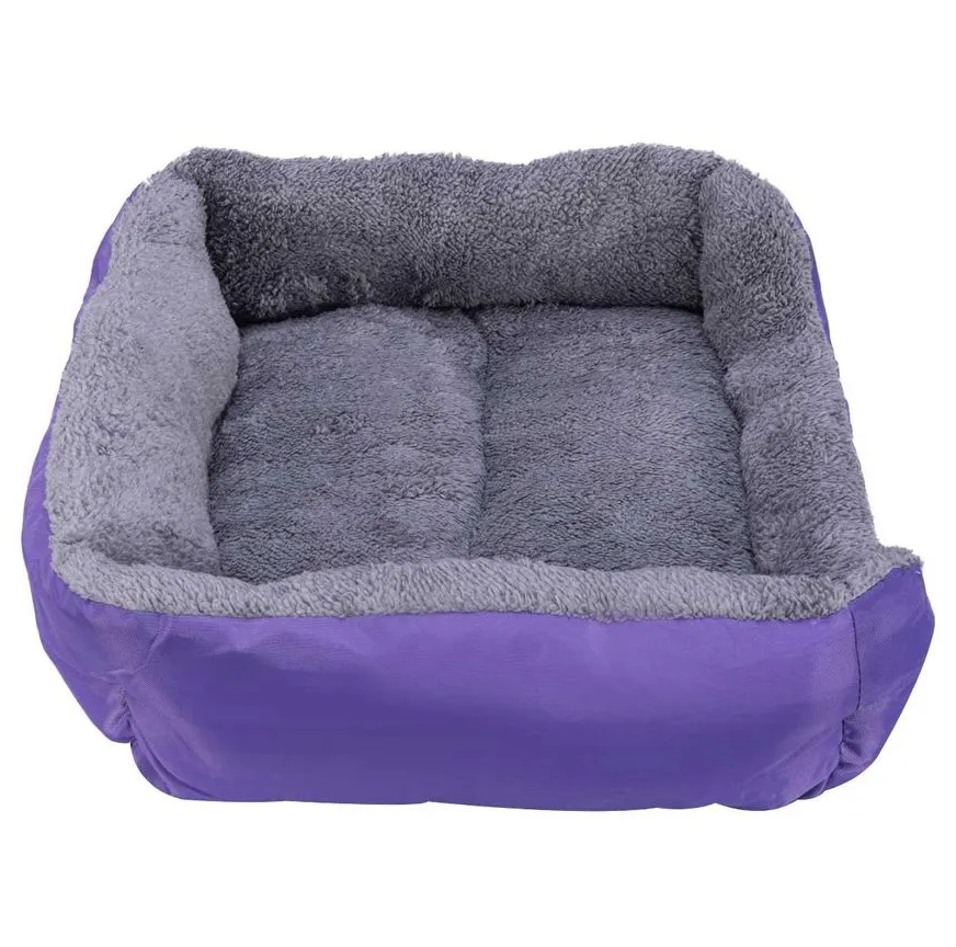 Cama Pelúciada com Patinhas Roxo