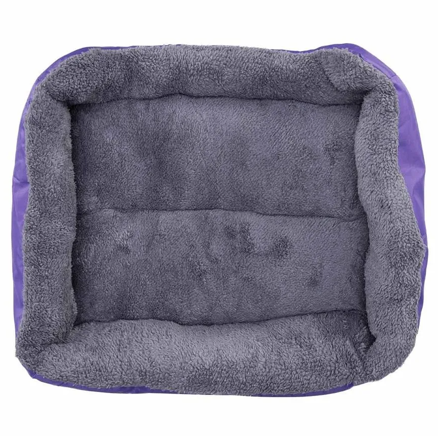 Cama Pelúciada com Patinhas Roxo