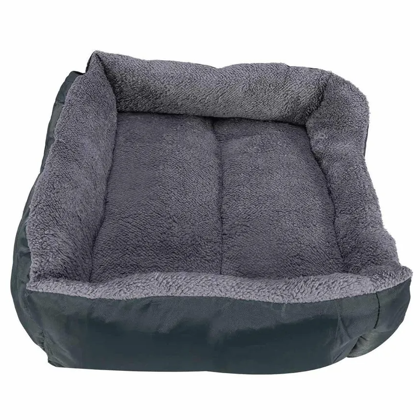 Cama Pelúciada com Patinhas Verde Escuro