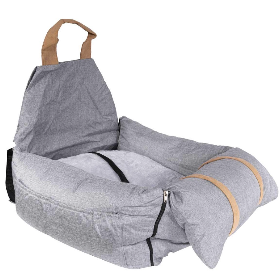 Cama 2  em 1  Cinza Claro Casa e Transporte em carros