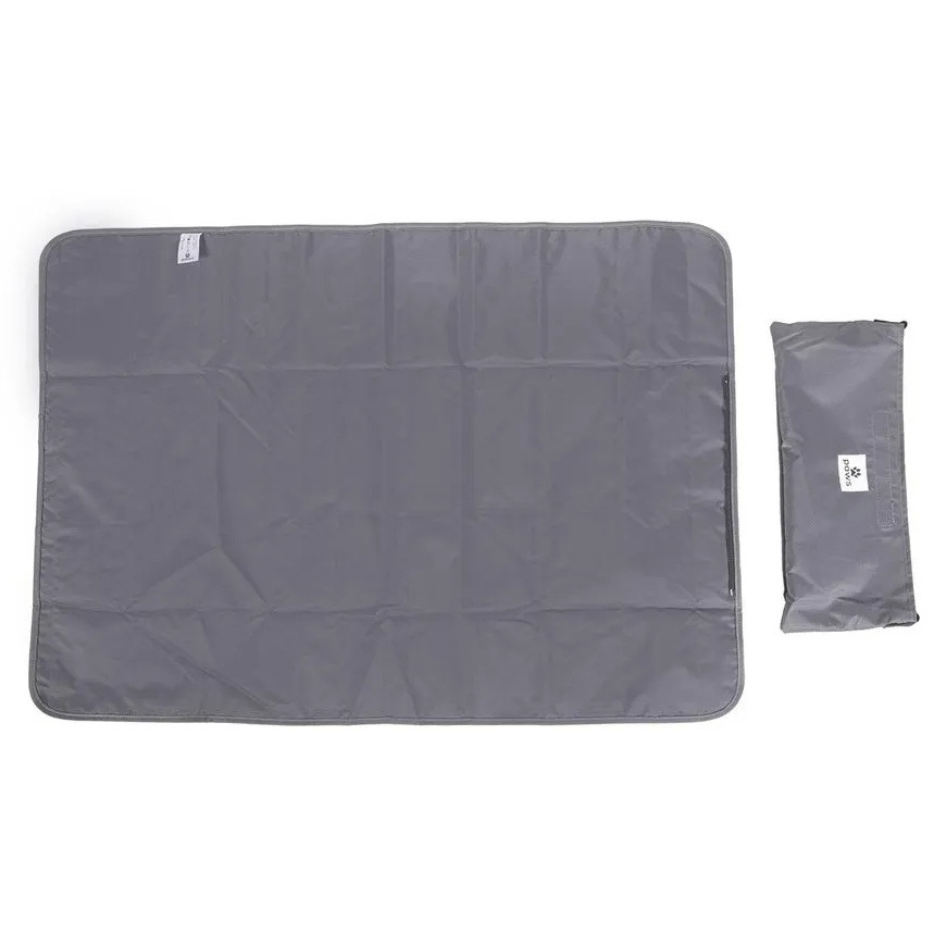 Tapete Camping Para Animais Impermeável cinza