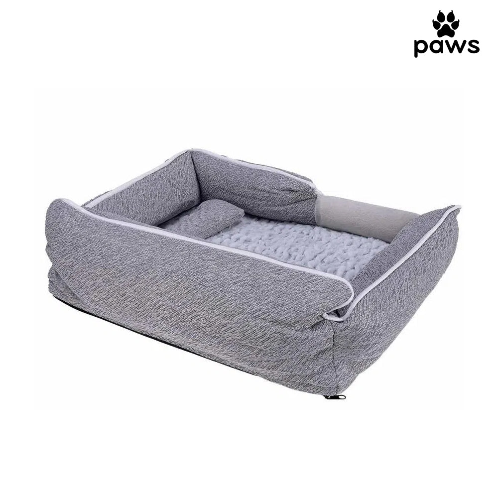 Cama pelúcia com almofada