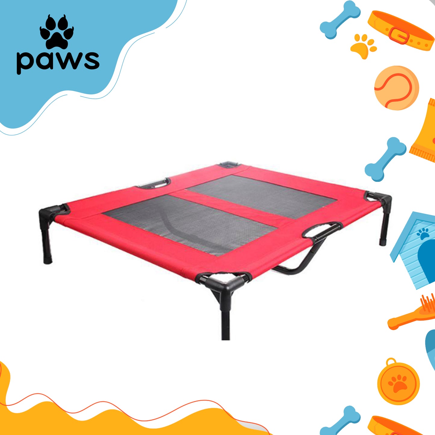 Cama Tela Para Cães Vermelha