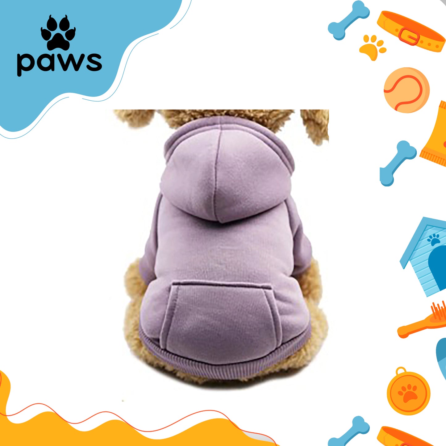 Moletom Com Capuz Para Cães Lilás