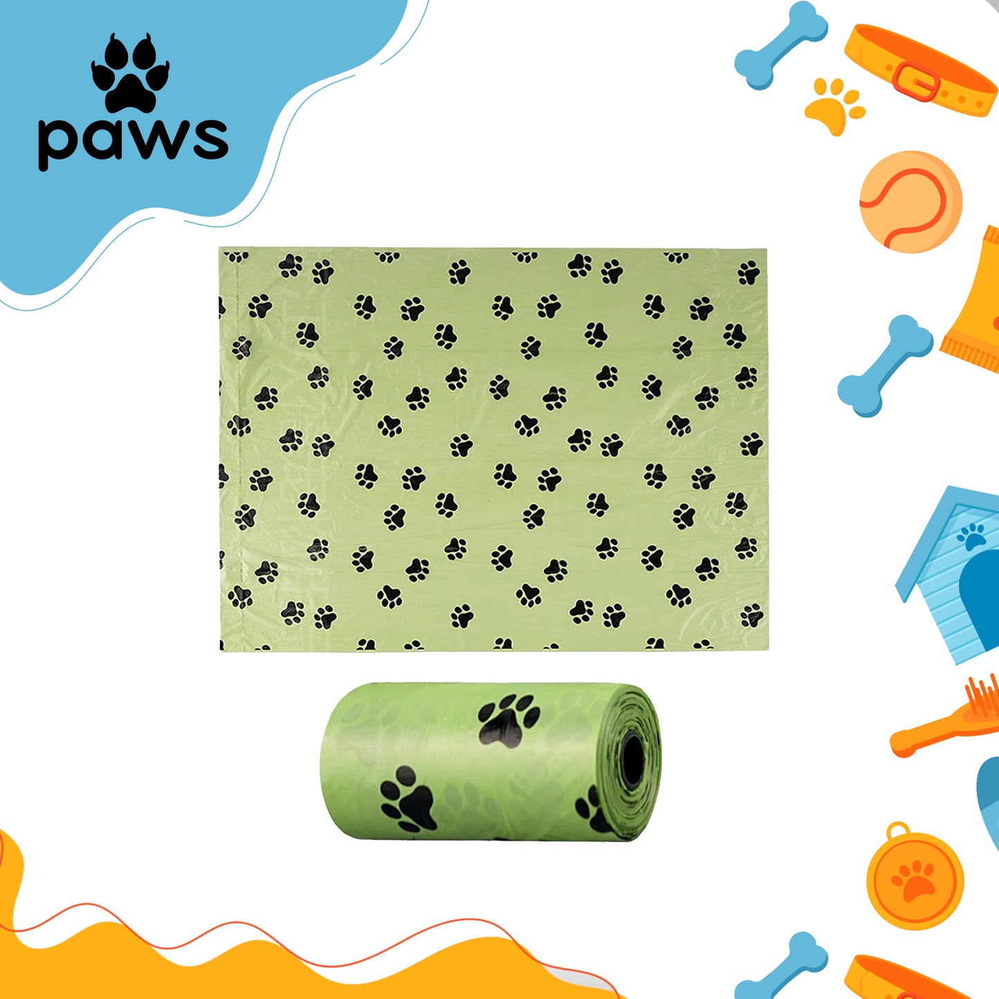 Kit Sacolinhas Plásticas 10 Unid. Verde